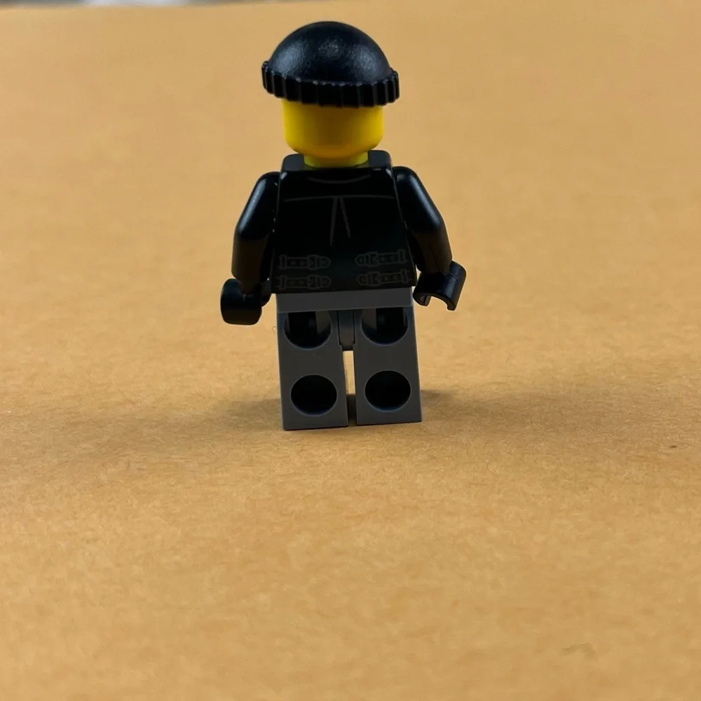 LEGO City Police Prisoner Minifigure Bandit Burglar Beanie 2”